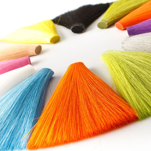 Flymen Faux Bucktail, a synthetic alternative to natural bucktail for fly tying.